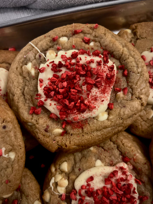 Raspberry White Chocolate Cookies