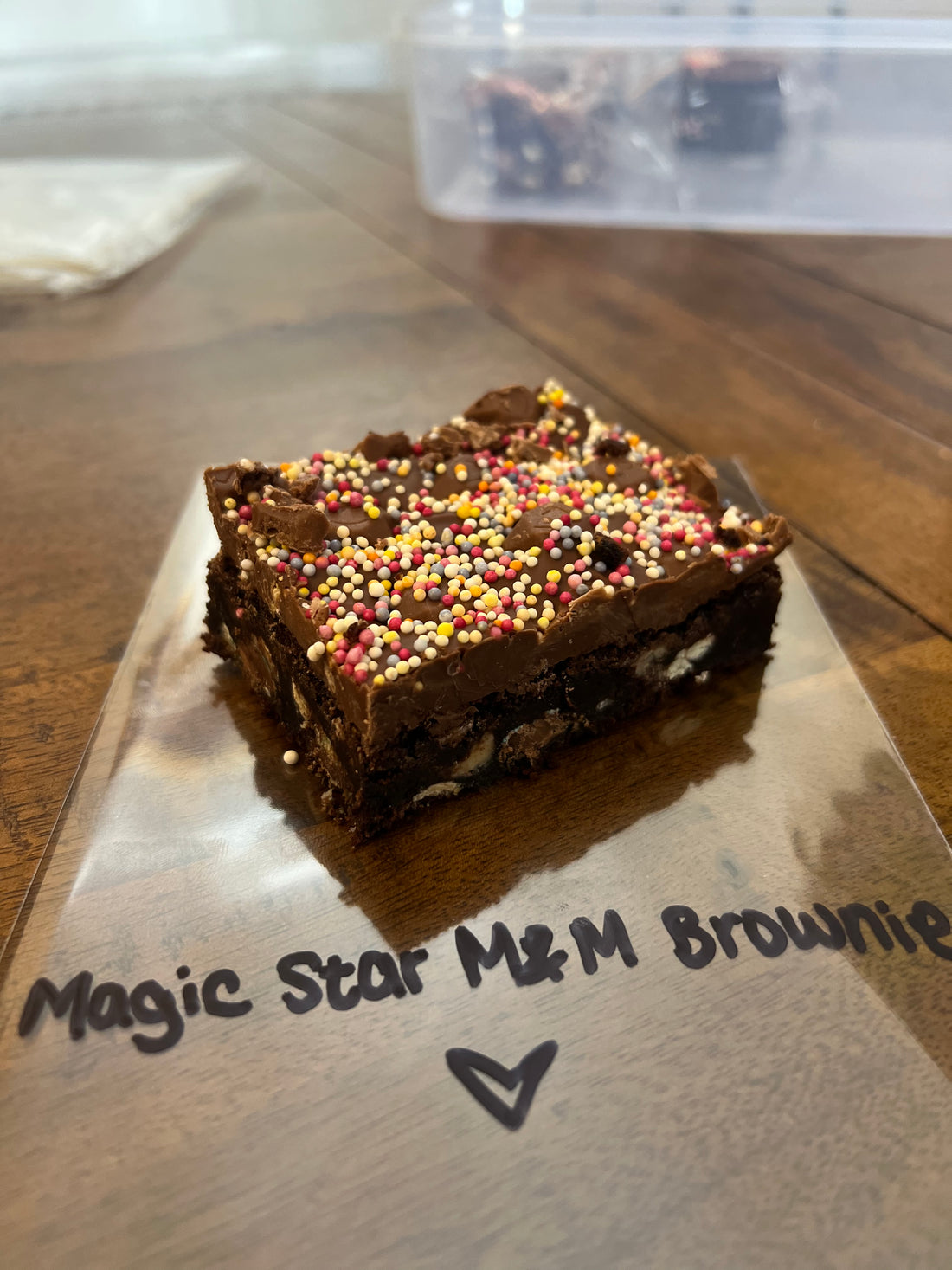 Magic Star M&M Brownies